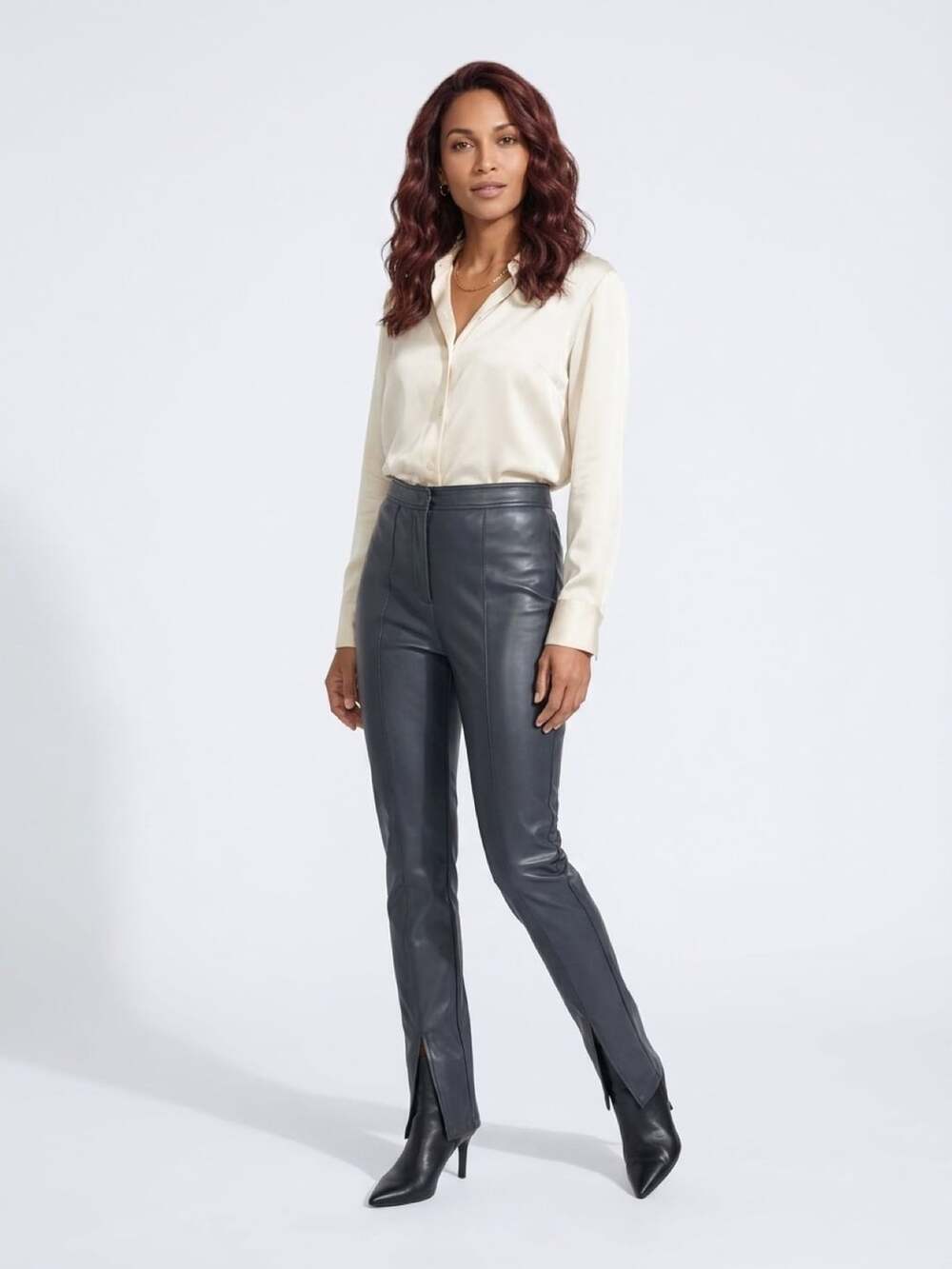 Forever 21 Faux Leather Pants Size S Black